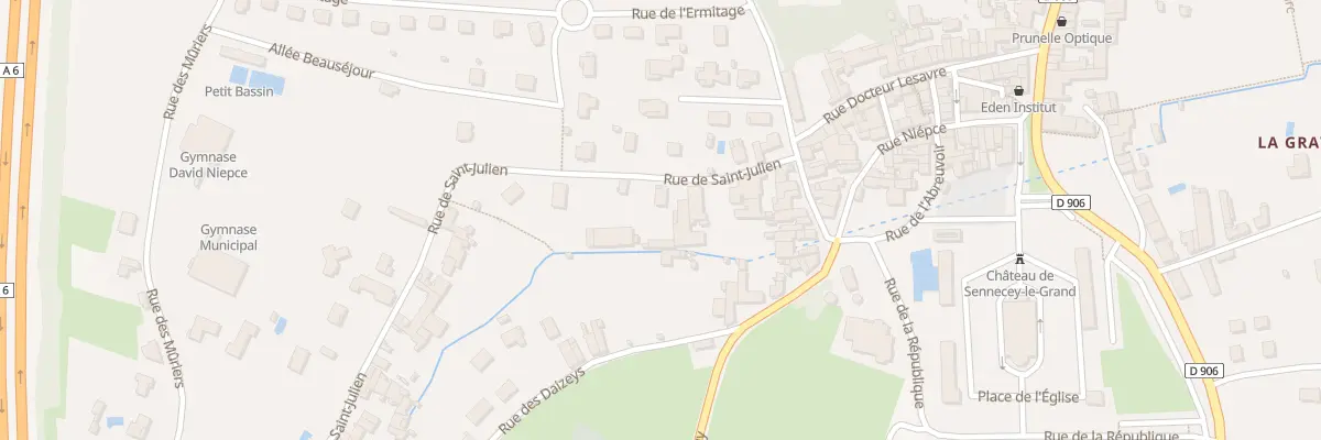 Plan du 8 Rue de Saint-Julien à Sennecey-le-Grand