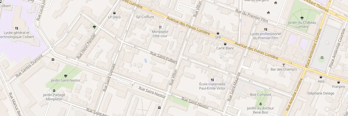 Plan du 36 Rue Villon à Lyon 8e Arrondissement