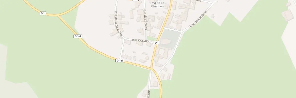 Plan du 1 Rue Cosson à Charmont