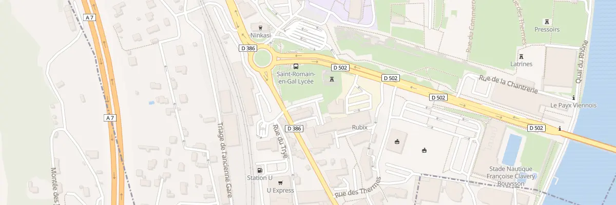 Plan du 288 Rte Departementale 386 à Saint-Romain-en-Gal