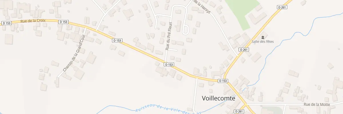 Plan du 2 Rue du Pre Fleuri à Voillecomte