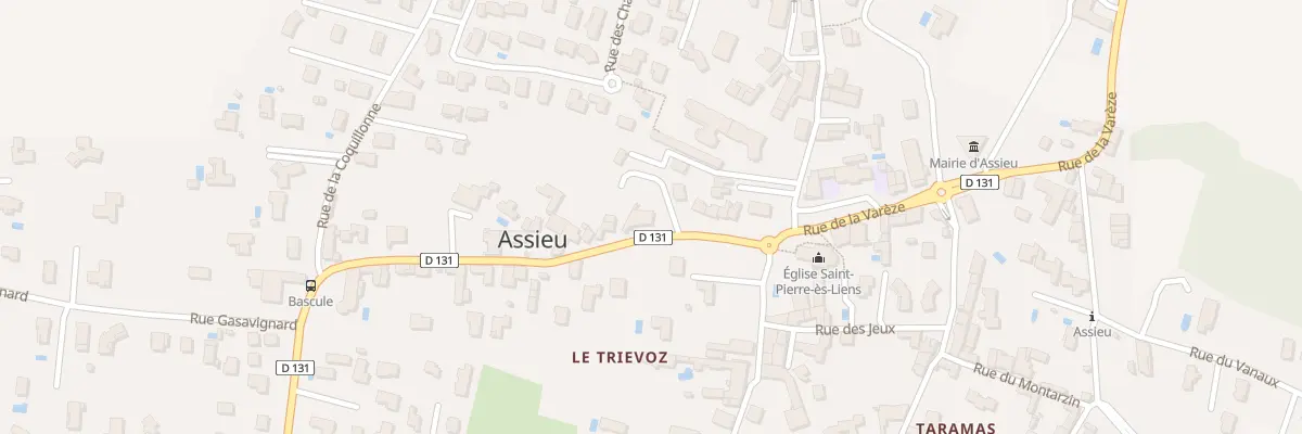 Plan du 8 Rue du Triévoz à Assieu