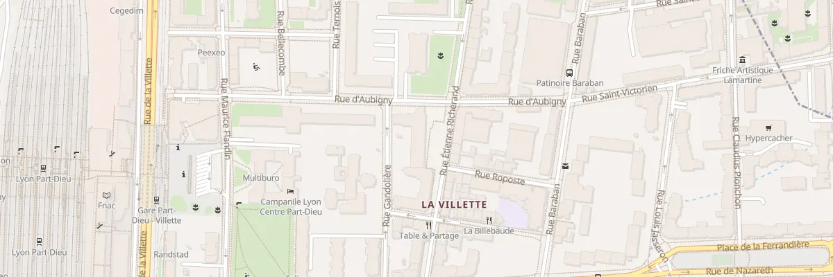 Plan du 50 Rue Etienne Richerand à Bron