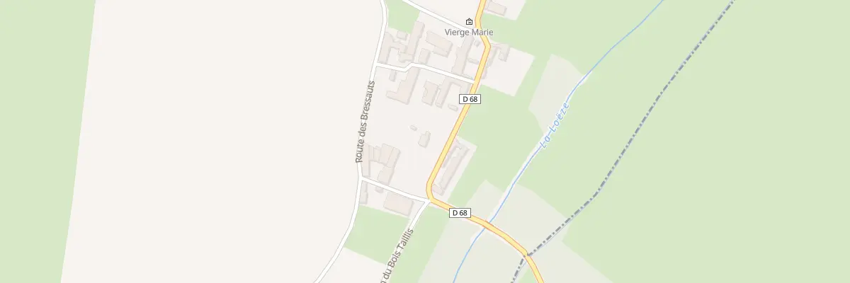 Plan du 53 Rte du Bourg à Vésines