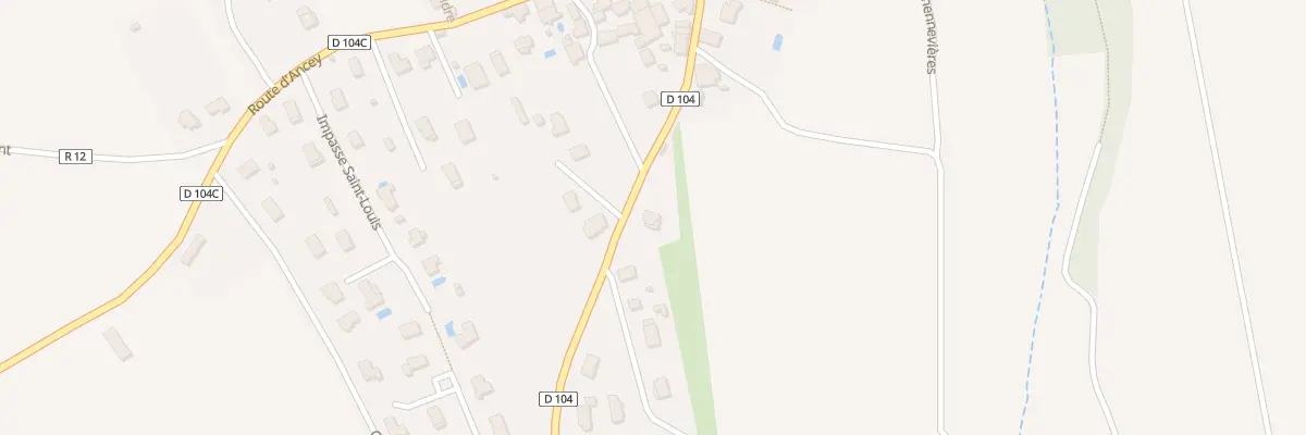 Plan du 13 Rte de Fleurey à Lantenay