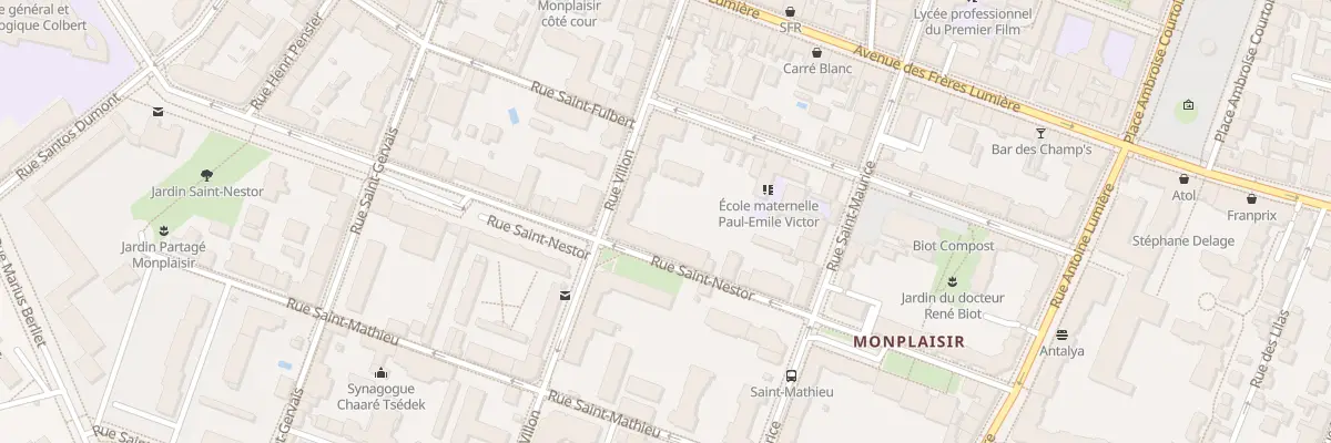 Plan du 41 Rue Villon à Lyon 8e Arrondissement