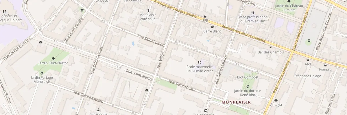 Plan du 39B Rue Villon à Lyon 8e Arrondissement