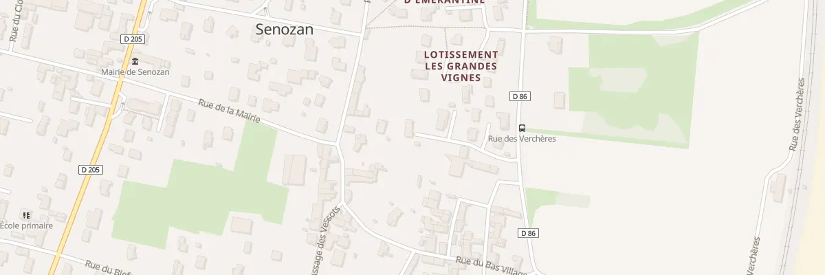 Plan du 5555F Rue des Vercheres à Senozan