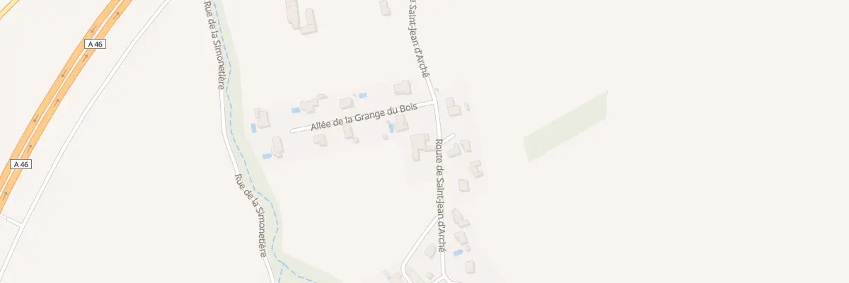 Plan du 240 Che de St Jean d’Arche à Simandres