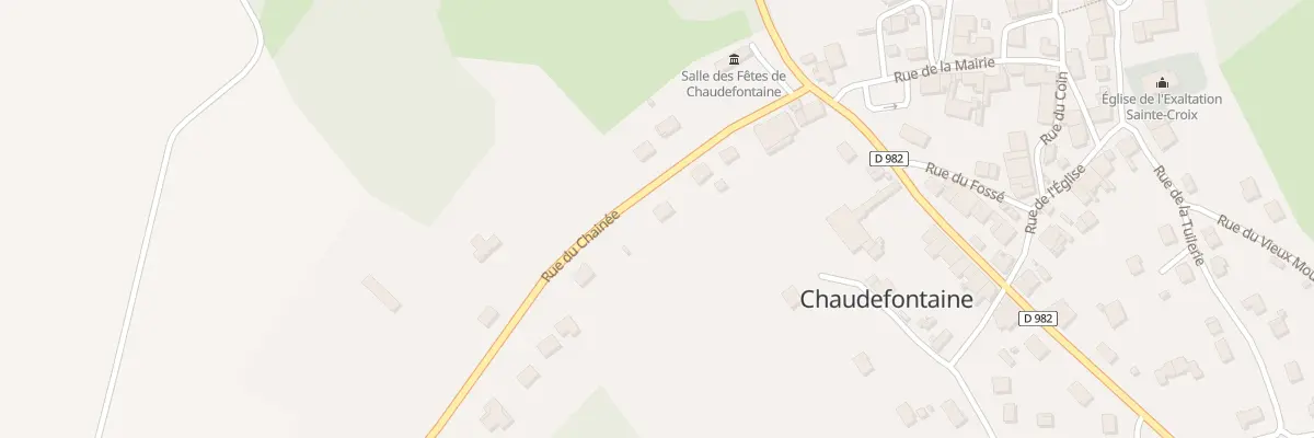 Plan du 10 Rue du Chainee à Chaudefontaine