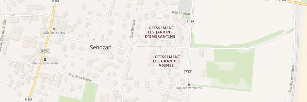 Plan du 2 Lot les Grandes Vignes à Senozan