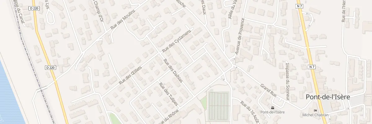Plan du 13 Rue des Bruyères à Pont-de-l’Isère