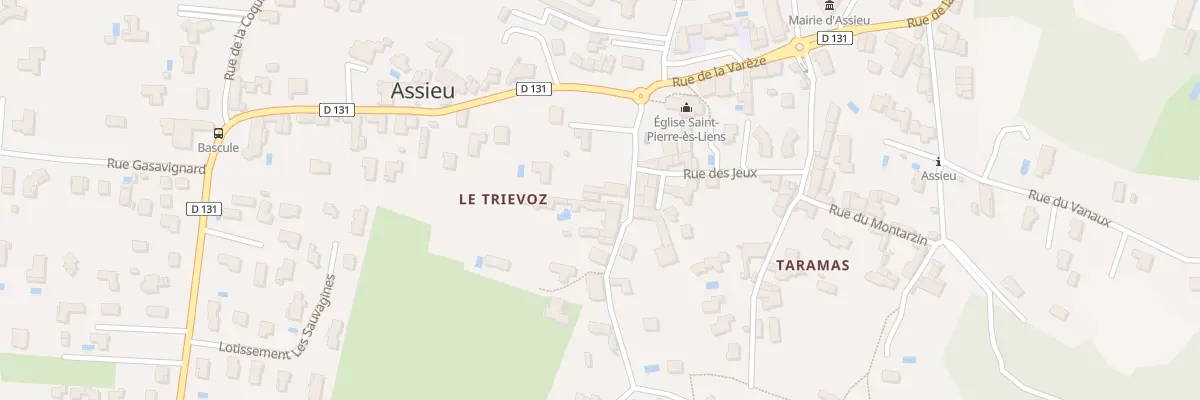 Plan du 86 Rue de Taramas à Assieu
