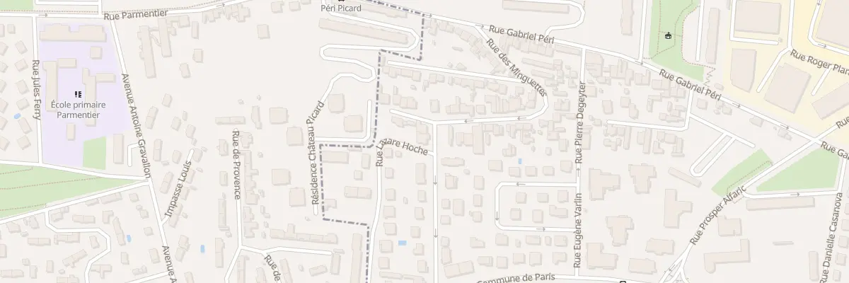 Plan du 2 Rue Lazare Hoche à Vénissieux