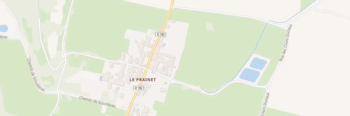 Plan du 1 Au Prainet à Jugy
