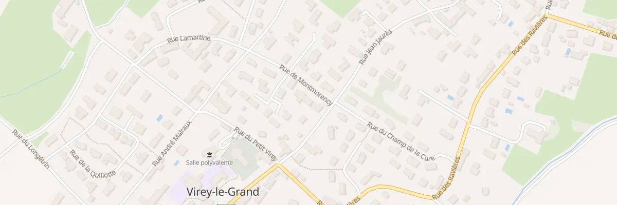 Plan du 20 Rue de Montmorency à Virey-le-Grand