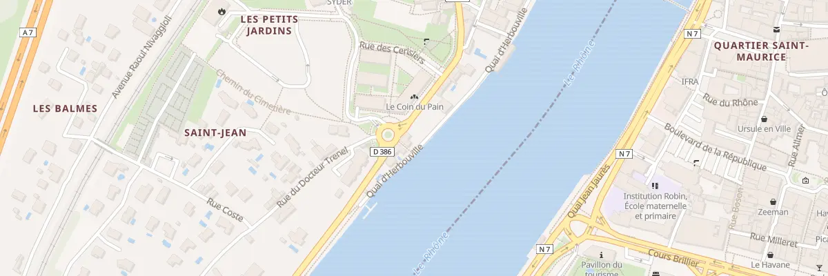 Plan du 389 Rte Départementale 386 à Sainte-Colombe