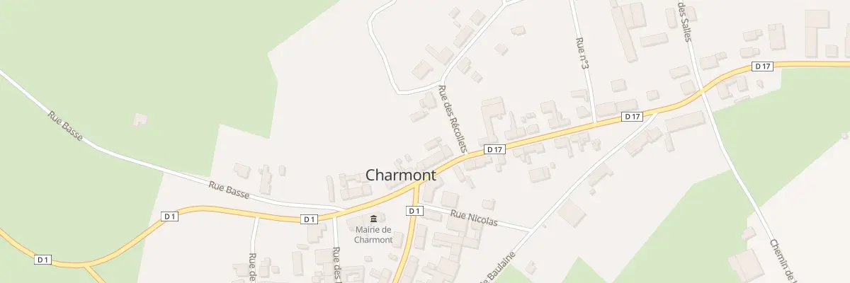 Plan du 3 Gr Grande Rue de Garlande à Charmont