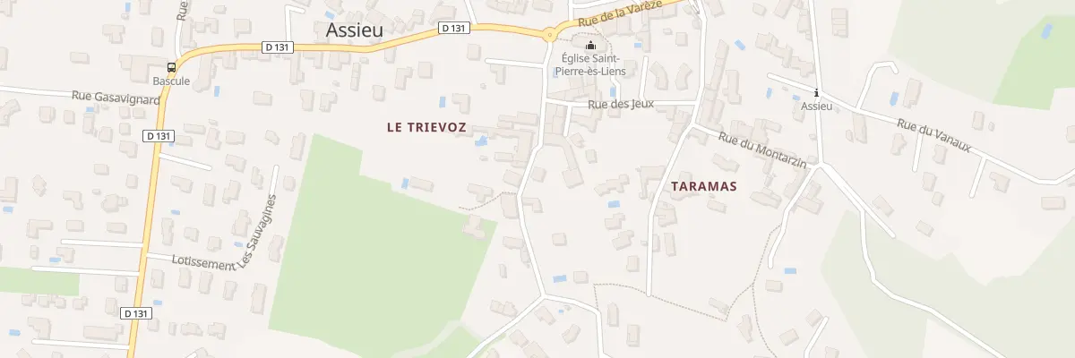 Plan du 13 Rue de Taramas à Assieu