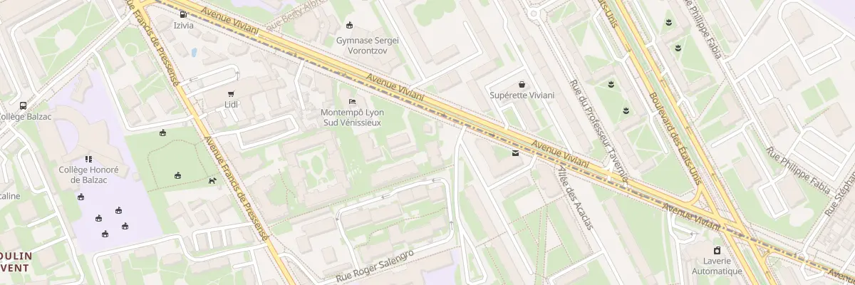 Plan du 32 Av Viviani à Vénissieux