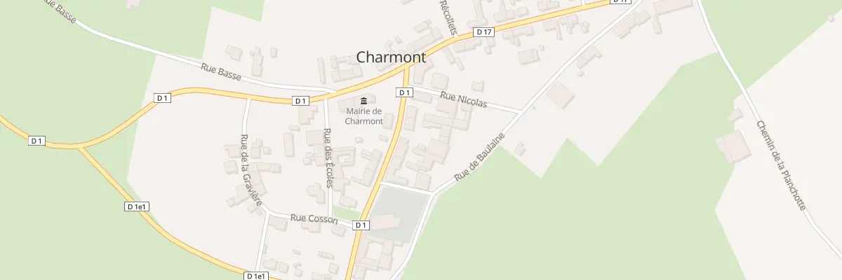 Plan du 1 Rue de l’Eglise à Charmont