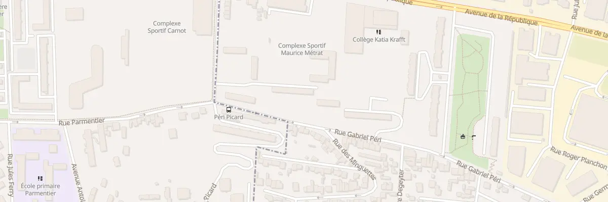Plan du 3 Rue Gabriel Péri à Vénissieux