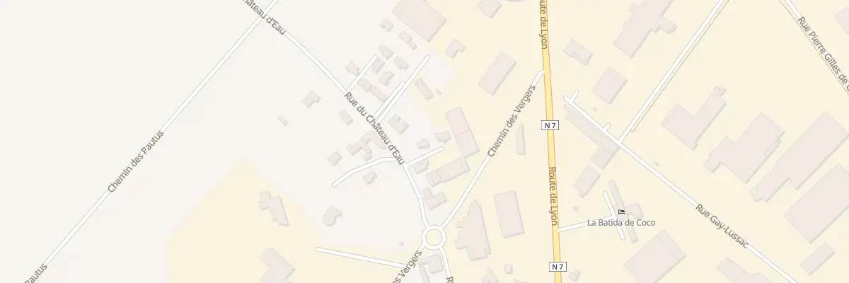 Plan du 22 Rue du Château d’Eau à Pont-de-l’Isère