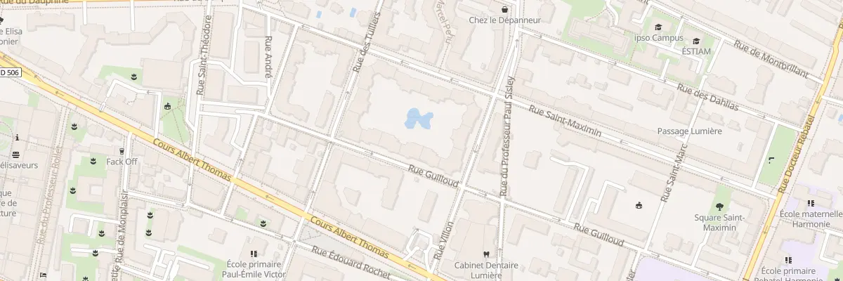 Plan du 17 Rue Guilloud à Lyon 3e Arrondissement