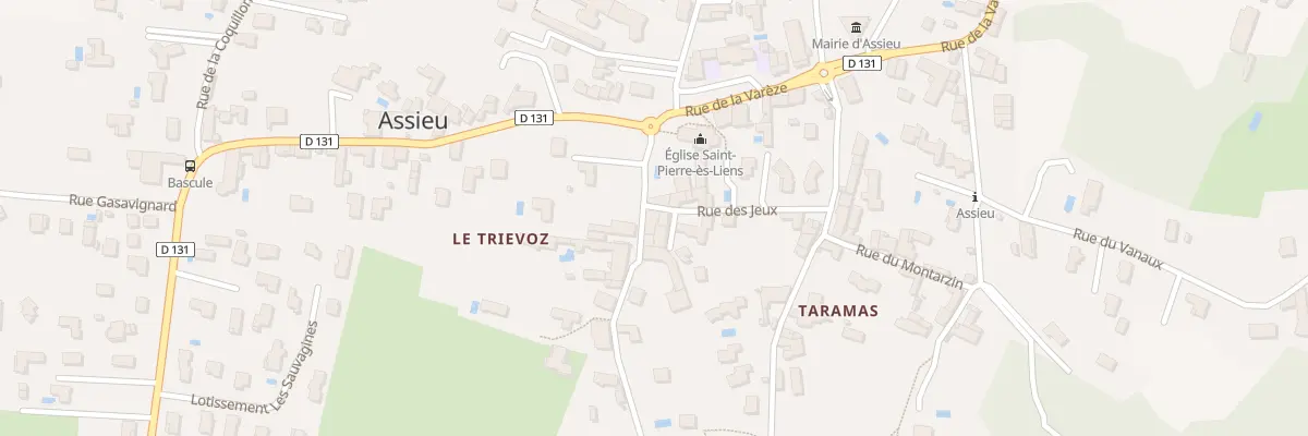 Plan du 65 Rue de Taramas à Assieu