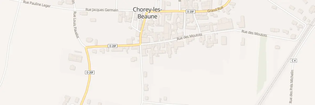 Plan du 8 Rue des Moutots à Chorey-les-Beaune