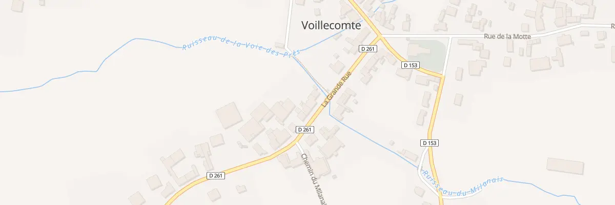 Plan du 10 Gr La Grande Rue à Voillecomte