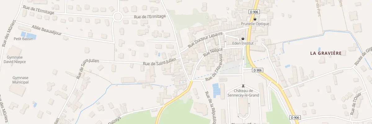 Plan du 6 Rue Lieutenant Bonnet à Sennecey-le-Grand