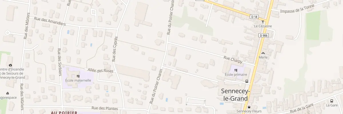 Plan du 18 Rue du Poirier Chanin à Sennecey-le-Grand