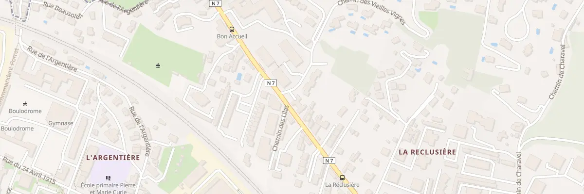 Plan du 1 Imp des Hauts de Bon Accueil à Vienne