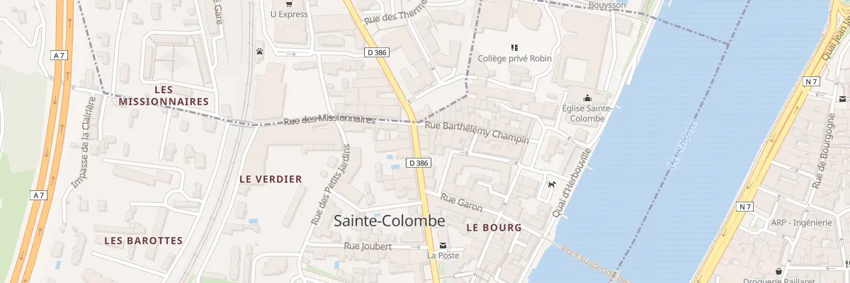 Plan du 17 Rte Départementale 386 à Sainte-Colombe