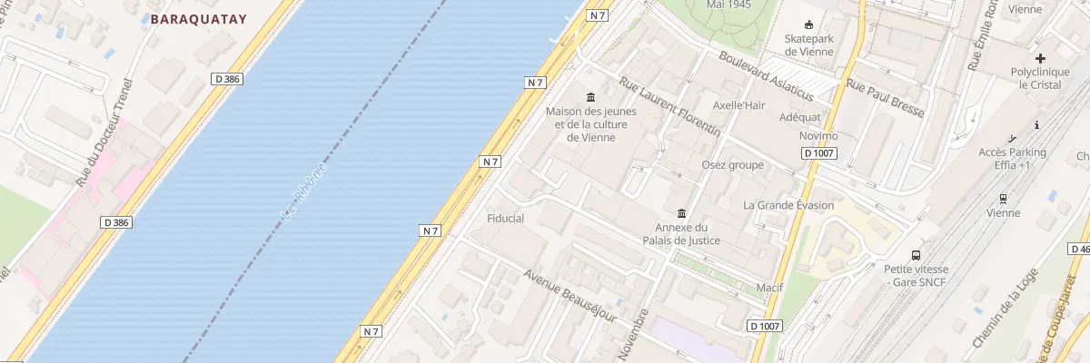 Plan du 19 Quai Riondet à Vienne