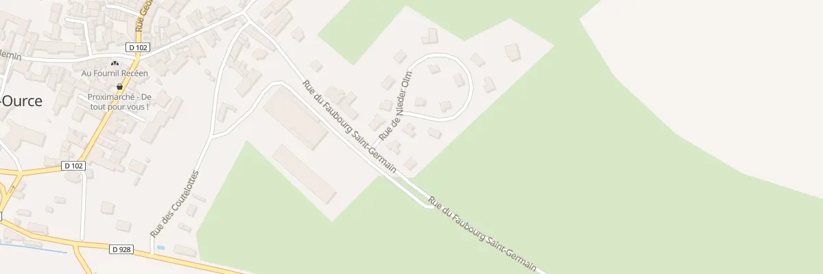 Plan du 9005 Rue de Nieder Olm à Recey-sur-Ource