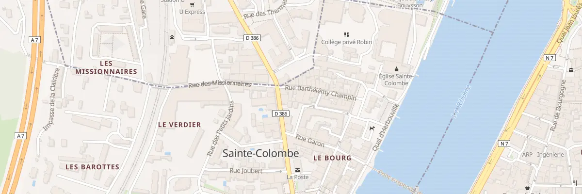 Plan du 24 Rue Barthélémy Champin à Sainte-Colombe