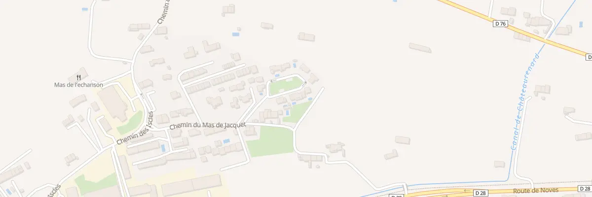 Plan du 9233 Che du Mas Jacquet à Châteaurenard