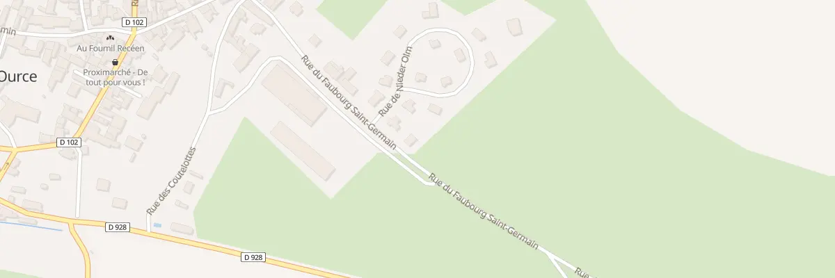 Plan du 9003 Rue de Nieder Olm à Recey-sur-Ource