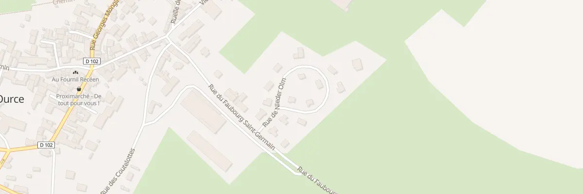 Plan du 9009 Rue de Nieder Olm à Recey-sur-Ource