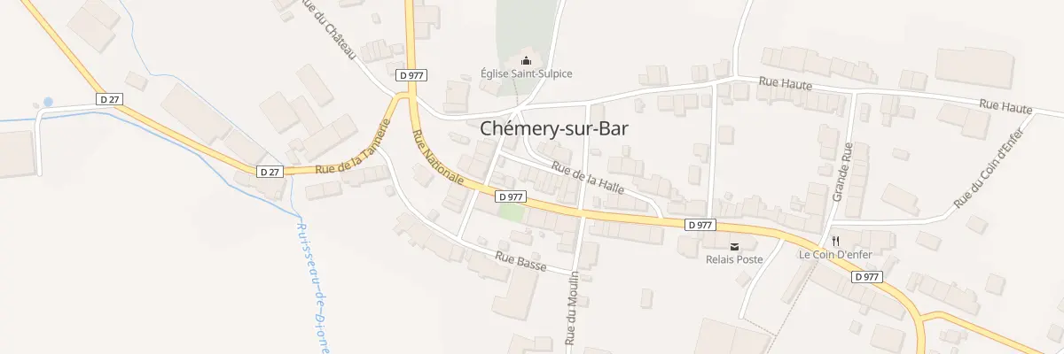 Plan du 5000 Rue de la Halle à Chémery-Chéhéry