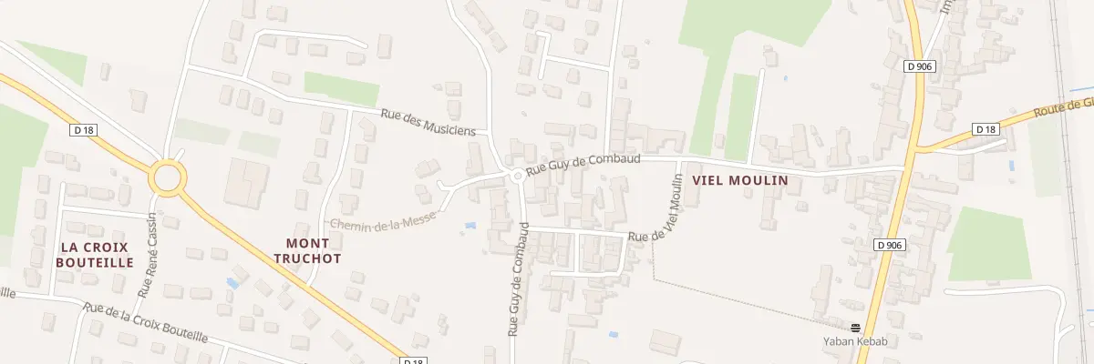 Plan du 18 Rue Guy de Combaud à Sennecey-le-Grand