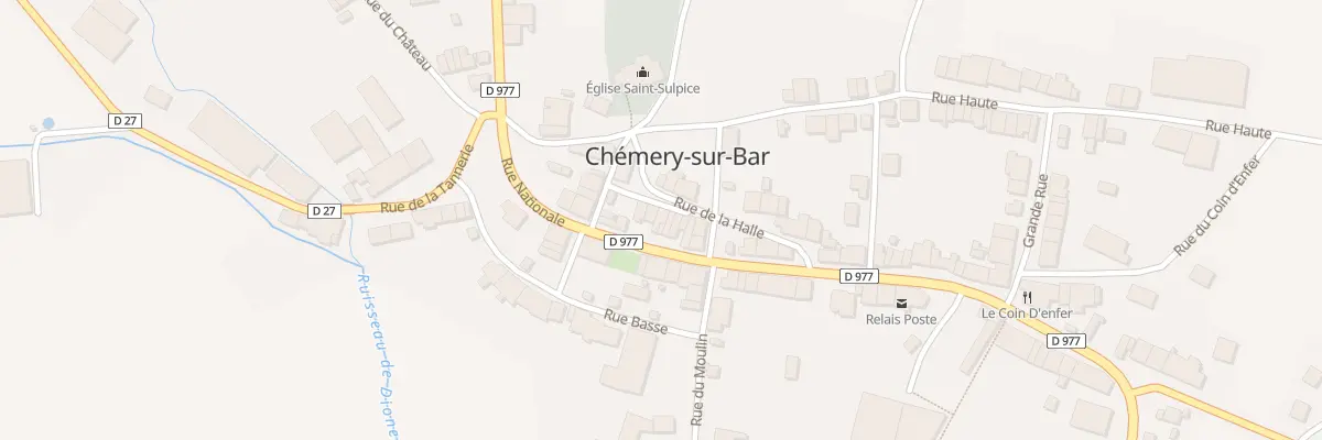 Plan du 9 Rue de la Halle à Chémery-Chéhéry