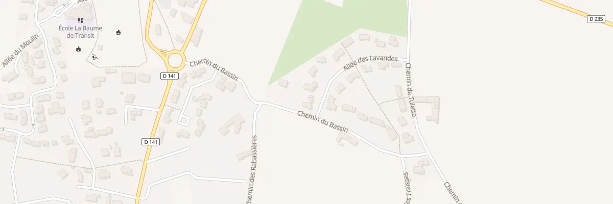 Plan du 1 All des Lavandes à La Baume-de-Transit