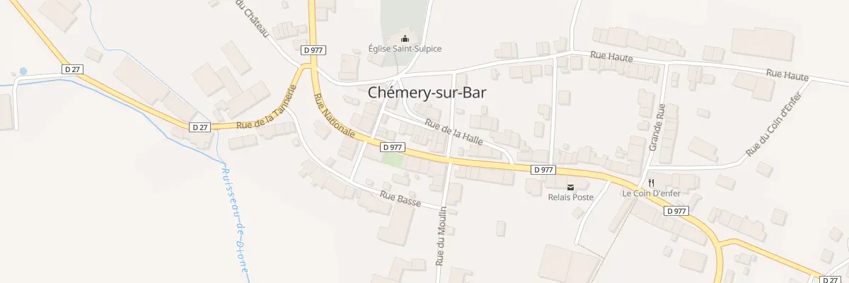 Plan du 5 Rue de la Halle à Chémery-Chéhéry