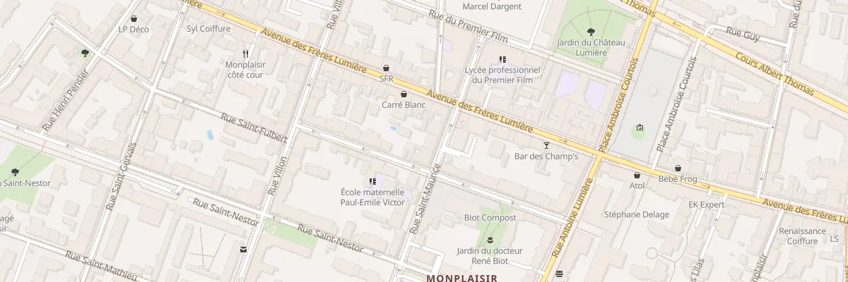Plan du 6 Rue Saint Maurice à Lyon 8e Arrondissement