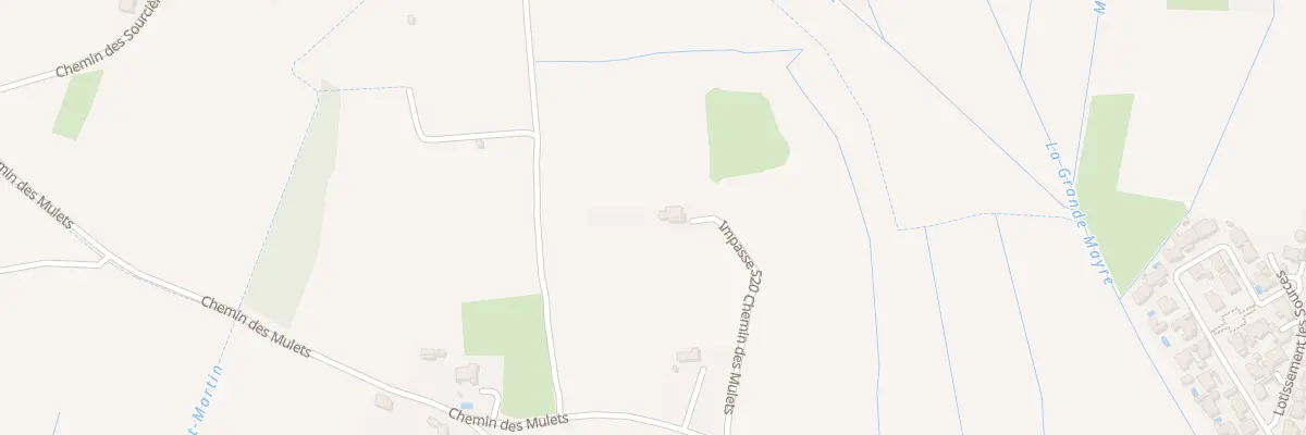 Plan du 520 Che des Mulets à Courthézon