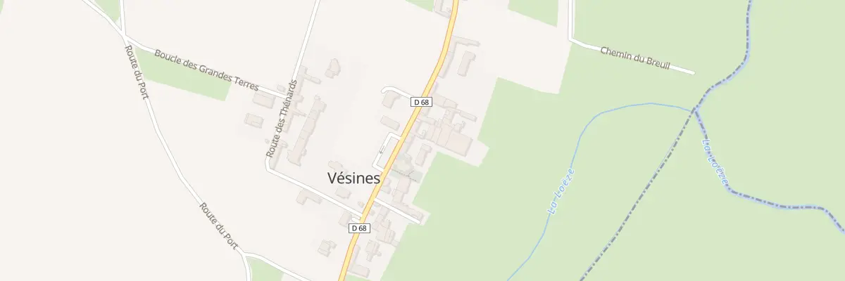 Plan du 406 Rte du Bourg à Vésines
