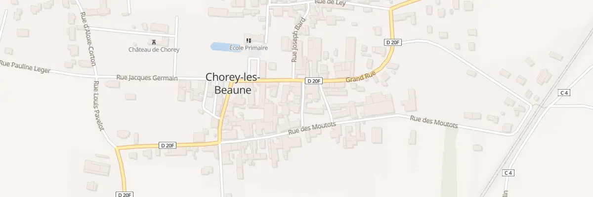 Plan du 6 Rue des Peinguets à Chorey-les-Beaune